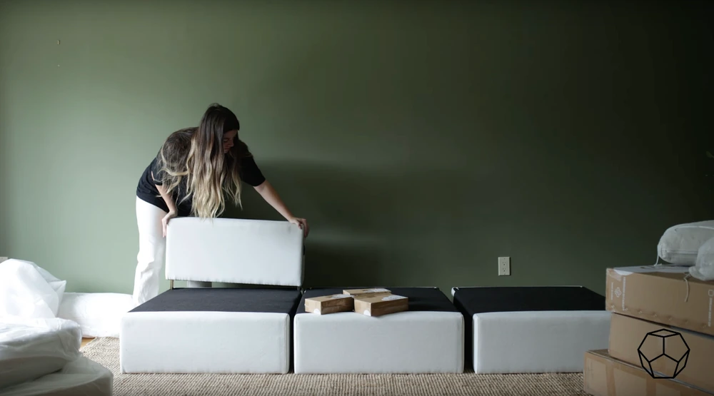 Assembling the Ciello sofa