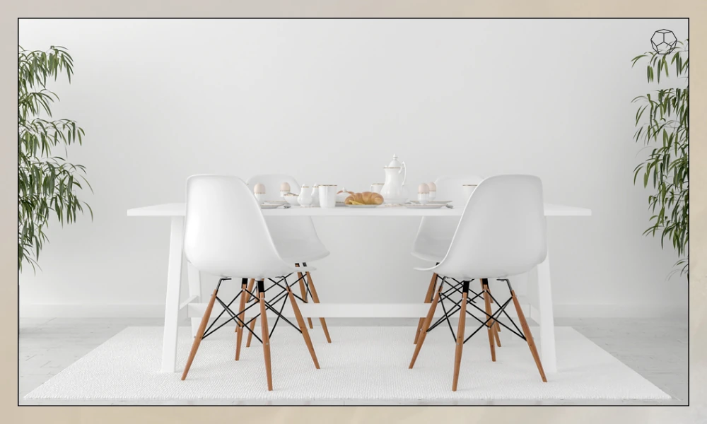 White dining room