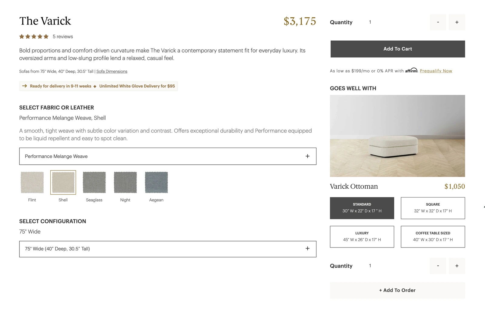 Varick Details and Color Selection