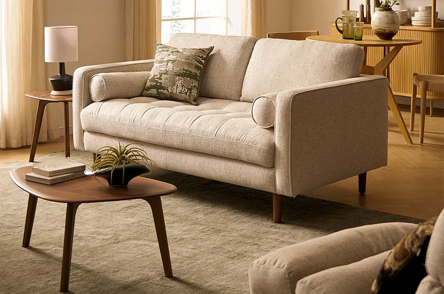 Madison Loveseat Sofa in a Room furnished by Castlery