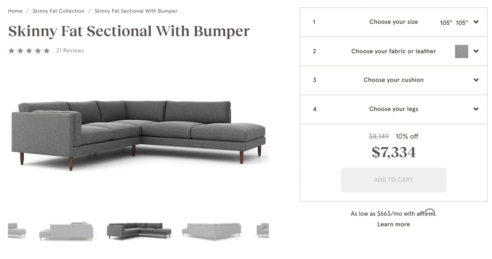 Designing your Skinny Fat sofa