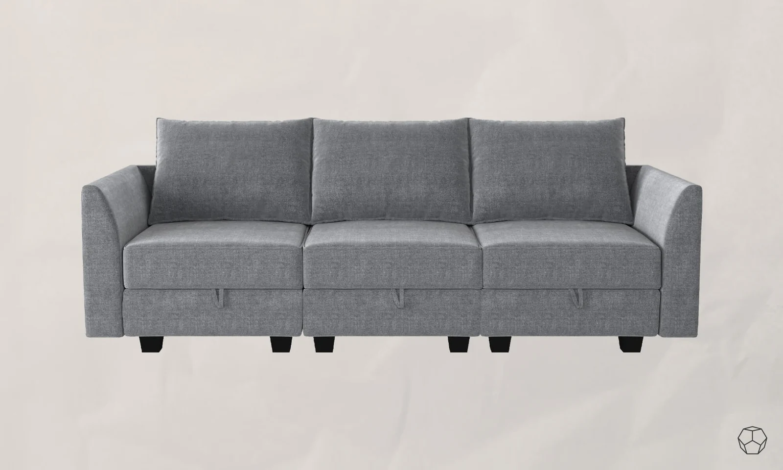 Recessed Arm Modular Sofa