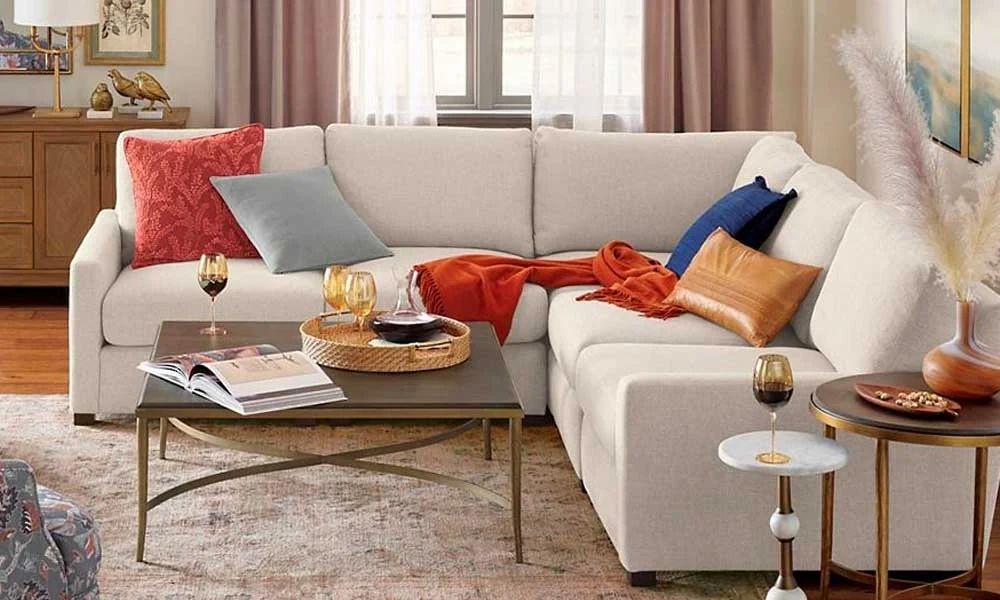 Berkeley 5-piece Track-arm Modular Sectional