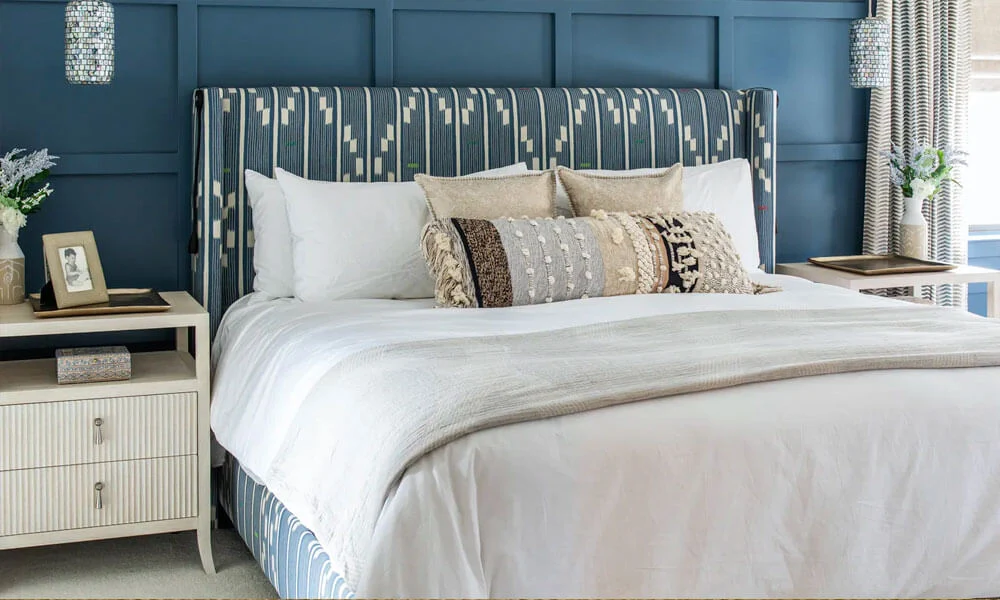 Modern Wingback Bed