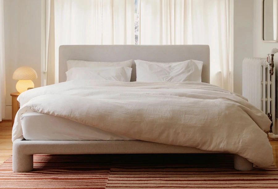Lunar Bed in Latte color