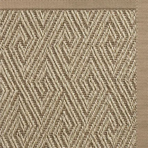 Stain Resistant Beige Sisal Rug with Border