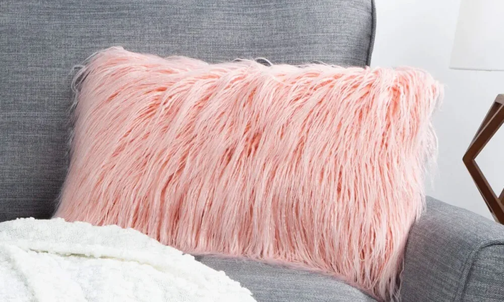 Pink Throw Pillow