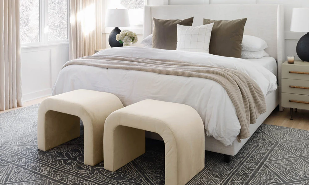 Waterfall Ottoman