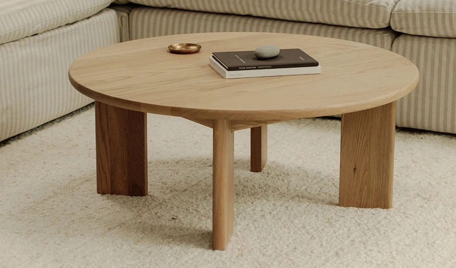 Frame Round Coffee Table in Oak