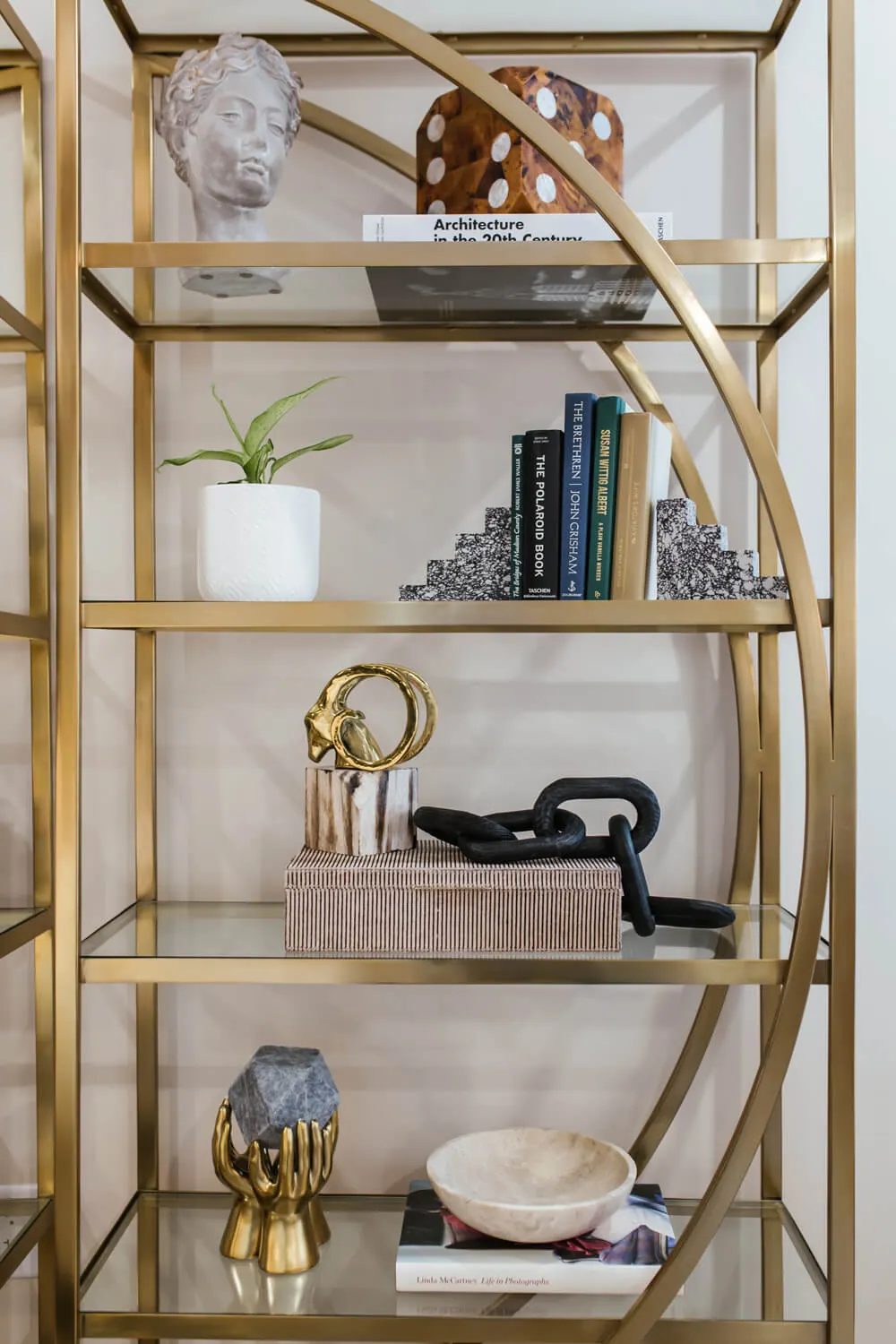 Living room shelves