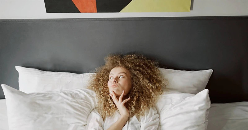 Woman in the bed 