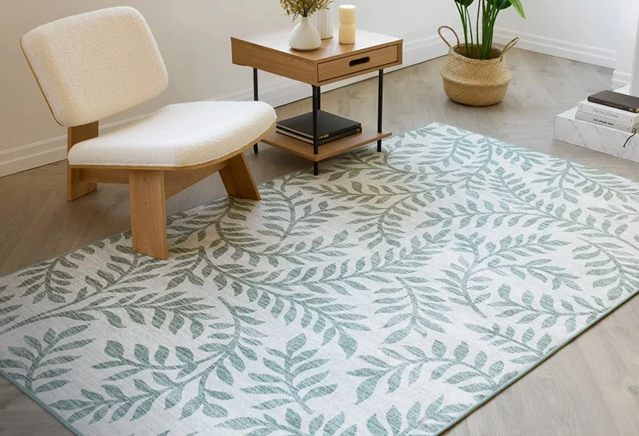 Ella Washable Rug - eucalyptus