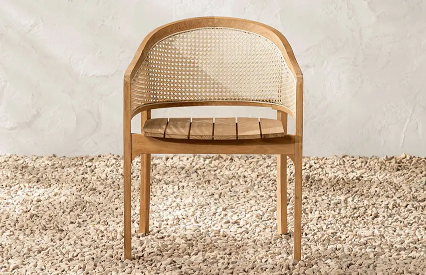 Elowyn Outdoor Dining Chair - solid wood