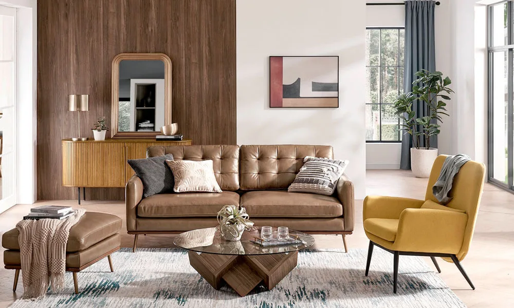 Isaac Leather Sofa