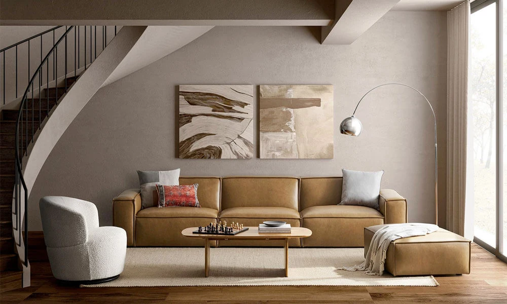 Jonathan Leather Sofa
