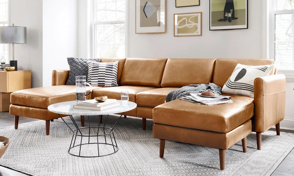 Burrow Nomad Leather Sofa