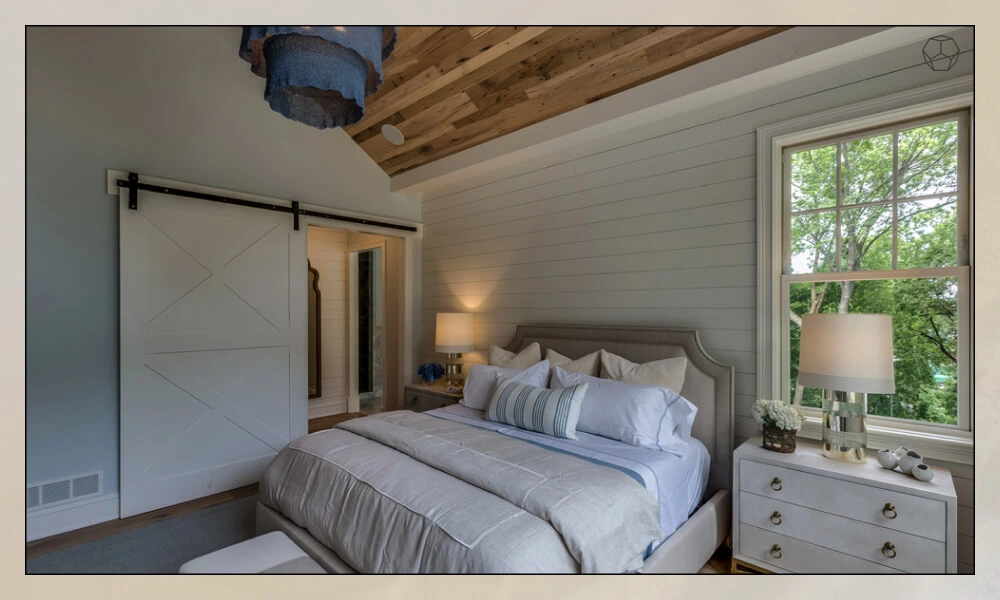 Bedroom with a Barn Door