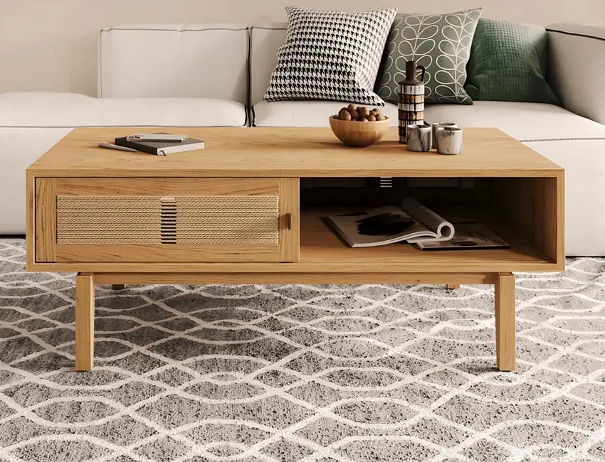 Bayou Solid Wood Storage Coffee Table