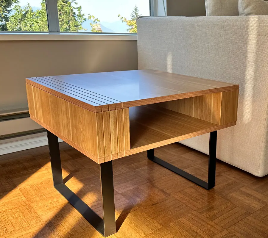 Stella Coffee Table on the side of the sofa