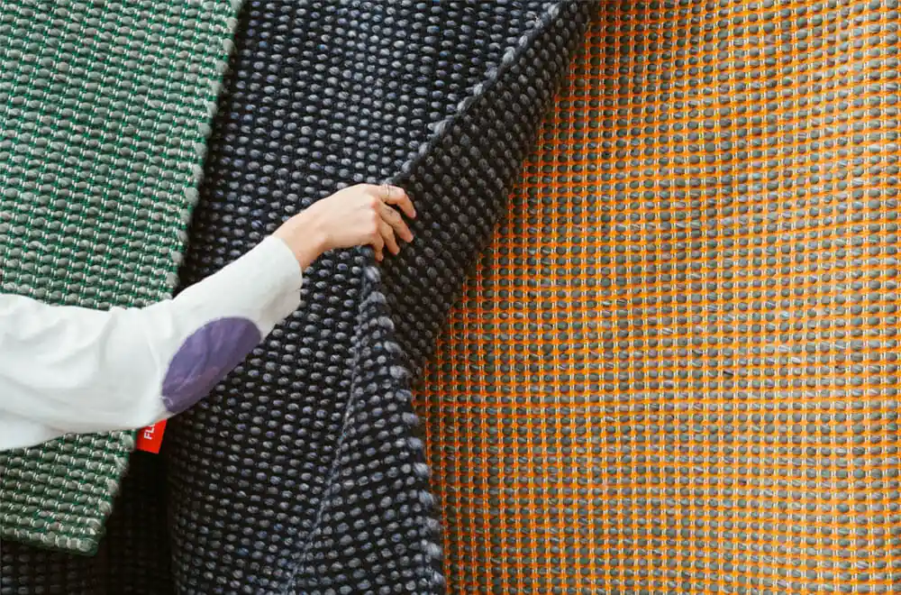 Floyd’s Rug in 3 colors: Green, Black and Yellow