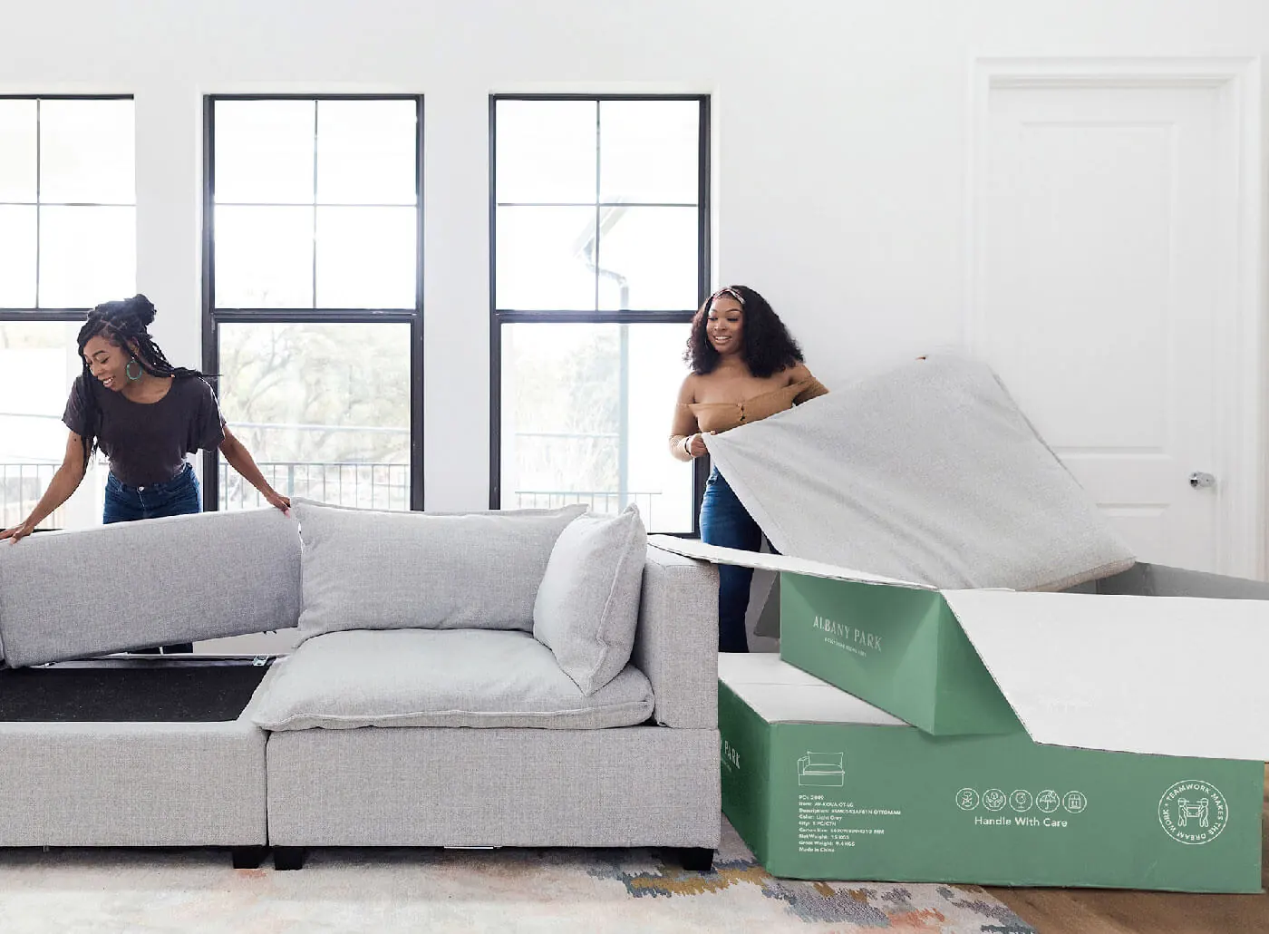 Easy assembly of Albany Park Sofa