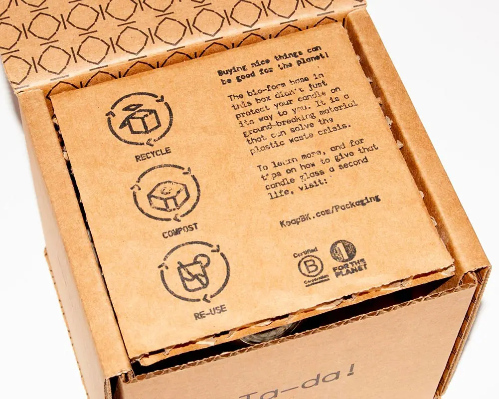Keap's zero-waste packaging
