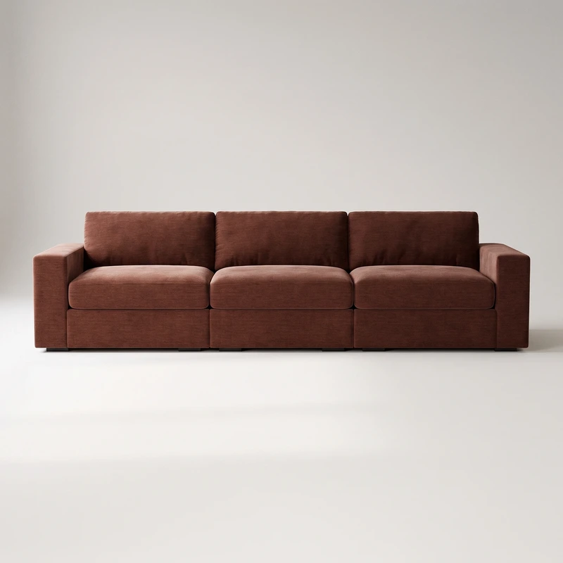 Rio Plush Modular Corner Sectional In Natural Latex