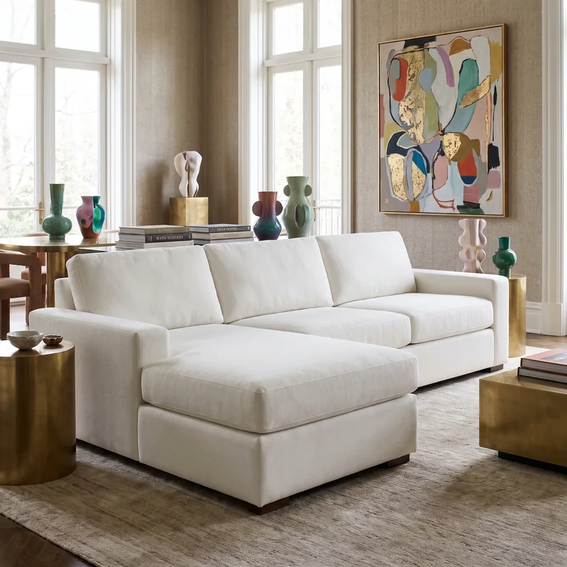 Medley Rio Chaise Sectional in a bright contemporary living room