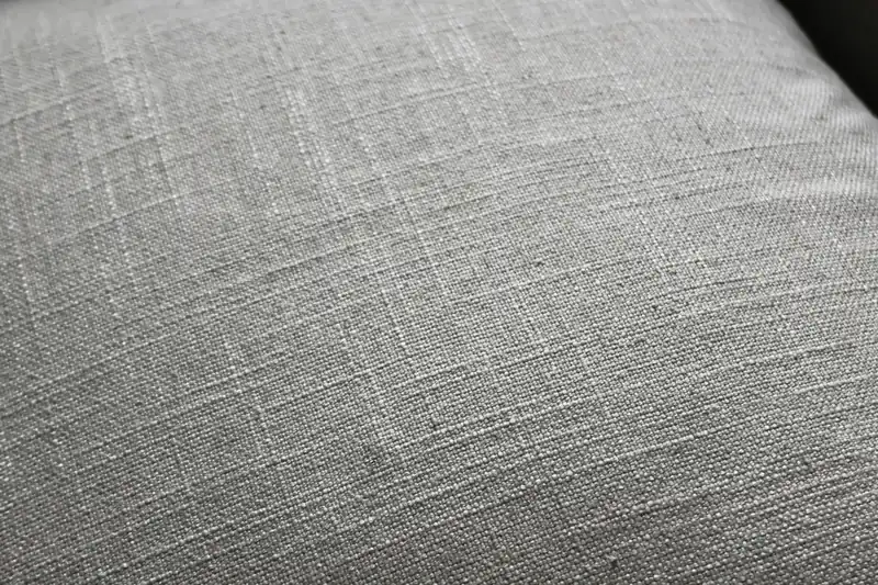 Close-up of the LiveLife performance fabric weave on the Sundays Get Together sofa in Clay