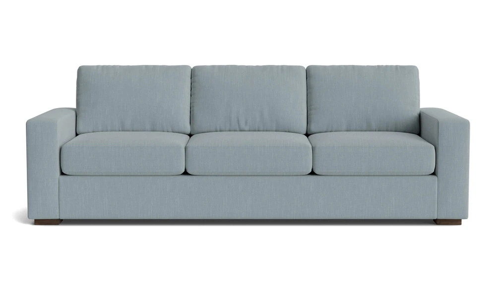Medley Rio sofa in Larkspur fabric, studio shot