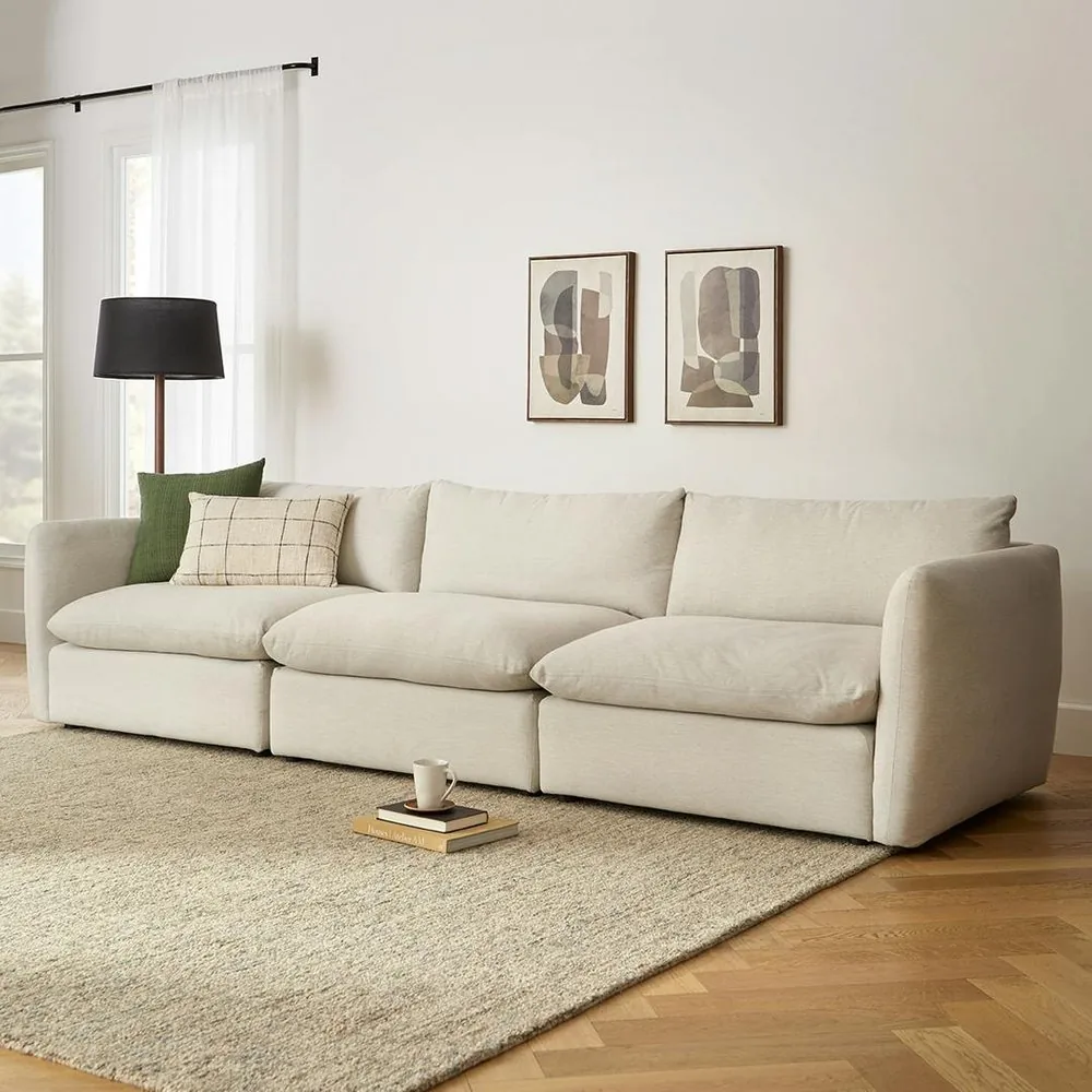 Article Leigh modular sofa in Silver Ivory
