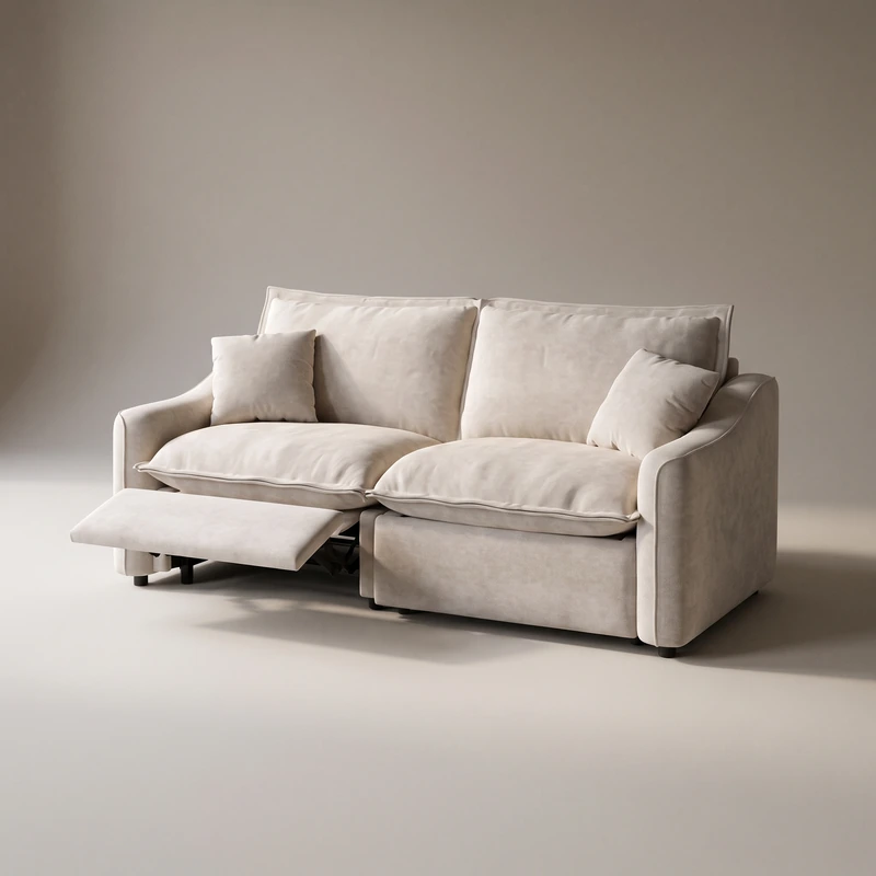 121" Modern Oversized Power Reclining L-shaped Sofa with USB Charging