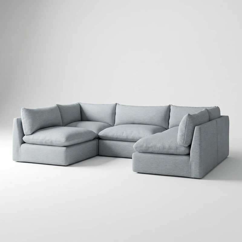 Leigh 5-Seater U-Shaped Modular Sectional