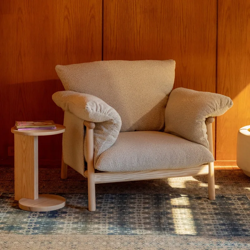 Pillow Talk Lounge Chair Warm Frost
