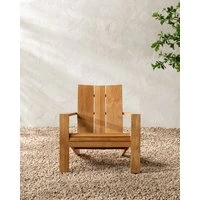 Triby Teak Outdoor Lounge Chair Natural Teak