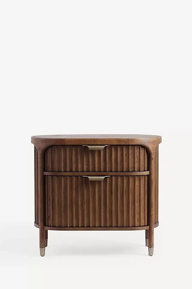 The Isla 30" Fluted-Wood Nightstand