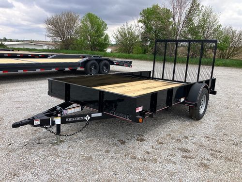 2024 Diamond T 12' x 77" Utility w/12" Solid Sides