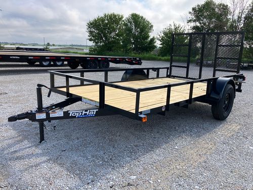 2025 Top Hat 12' x 77" DSA Single Axle Utility