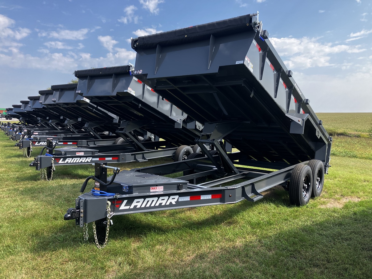 2026 Lamar DL 16' x 83" Low-Pro Dump Trailer 