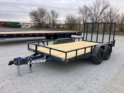 2026 Lamar UC 14' x 83" Tandem Axle Utility Trailer