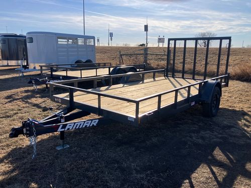 2026 Lamar UC 14'x77" Single Axle Utility Trailer