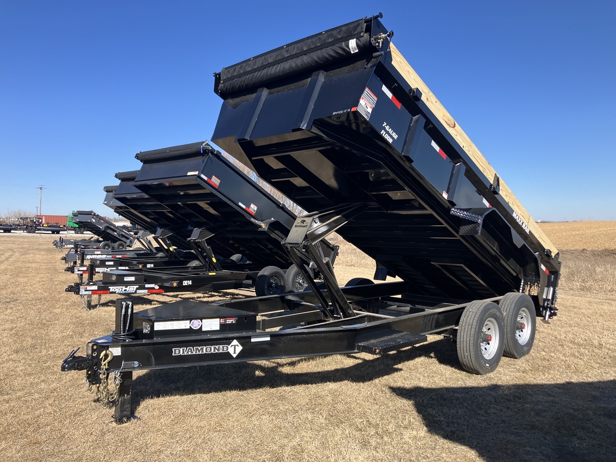 2026 Diamond T 16'x83" Low-Pro Dump Trailer w/8ks