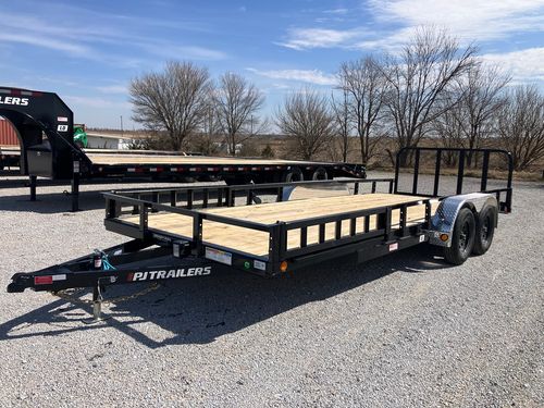 2026 PJ Trailers UL 20'x83" Tandem Axle Utility Trailer w/Side Load ATV Package