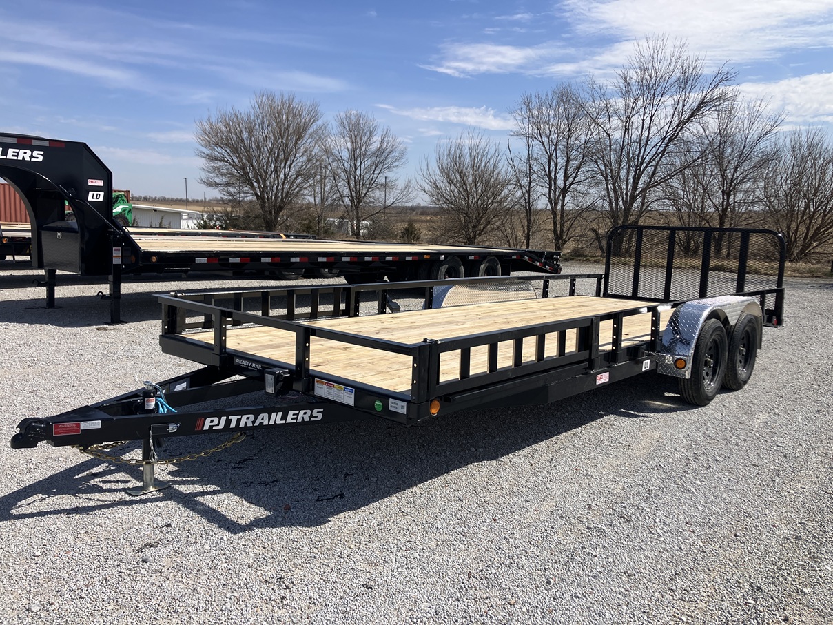 2026 PJ Trailers UL 20'x83" Tandem Axle Utility Trailer w/Side Load ATV Package 
