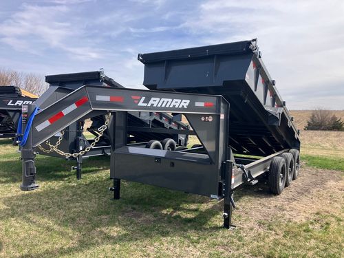 2026 Lamar DL 16'x83" Low Pro Gooseneck Dump Trailer