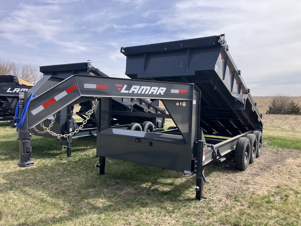 2026 Lamar DL 16'x83" Low Pro Gooseneck Dump Trailer 