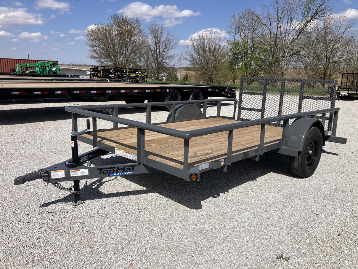2026 Top Hat DSP 12'x77" Utility Trailer w/Dovetail 