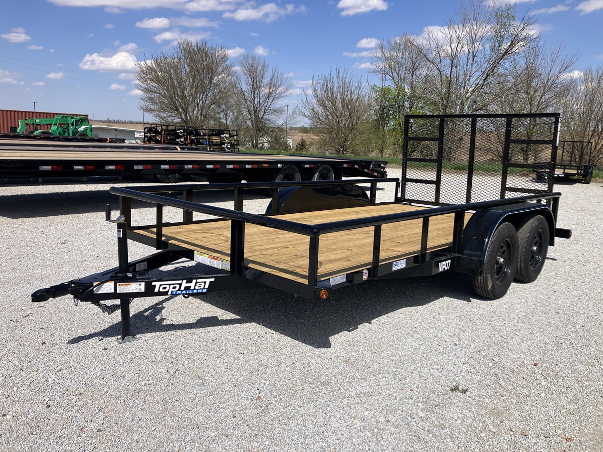 2026 Top Hat MP 14'x83" Tandem Axle Utility Trailer 