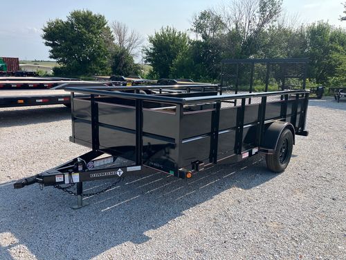 2027 Diamond T 12'x77" Single Axle V-Crimp Sides Utility Trailer