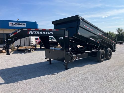 2027 PJ Trailers DE 16'x82" HD Low-Pro GN Dump Trailer